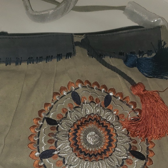 Mona B. Crossbody Bag Khaki green Orange, no longer with tag - Picture 5 of 8